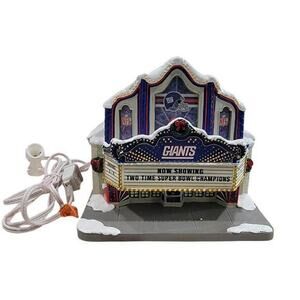 NY Giants Theater A0047 Hawthorne Village Holiday Collectable Lights Up NFL‎